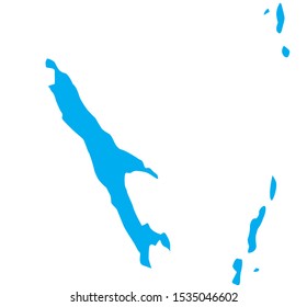 federal subject map of sakhalin in Russia