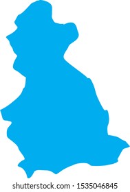 federal subject map of vladimir in russia