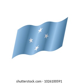 Federated States Micronesia flag, vector illustration on a white background