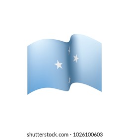 Federated States Micronesia flag, vector illustration on a white background
