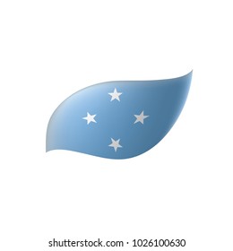 Federated States Micronesia flag, vector illustration on a white background