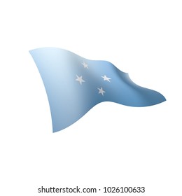 Federated States Micronesia flag, vector illustration on a white background
