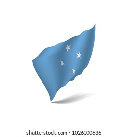 Federated States Micronesia flag, vector illustration on a white background