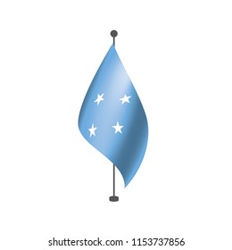 Federated States Micronesia flag, vector illustration on a white background