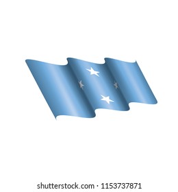 Federated States Micronesia flag, vector illustration on a white background