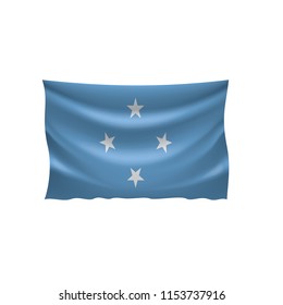 Federated States Micronesia flag, vector illustration on a white background