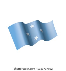 Federated States Micronesia flag, vector illustration on a white background