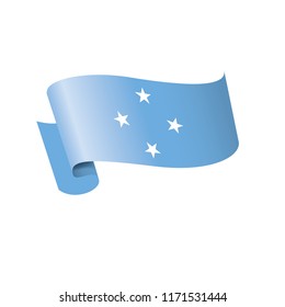 Federated States Micronesia flag, vector illustration on a white background