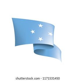 Federated States Micronesia flag, vector illustration on a white background