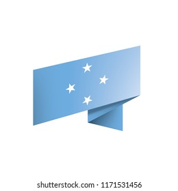 Federated States Micronesia flag, vector illustration on a white background
