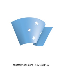 Federated States Micronesia flag, vector illustration on a white background
