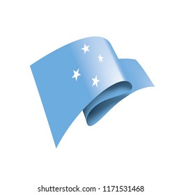Federated States Micronesia flag, vector illustration on a white background
