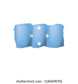 Federated States Micronesia flag, vector illustration on a white background.