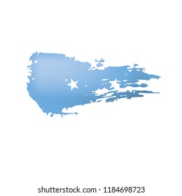 Federated States Micronesia flag, vector illustration on a white background.