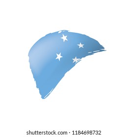 Federated States Micronesia flag, vector illustration on a white background.