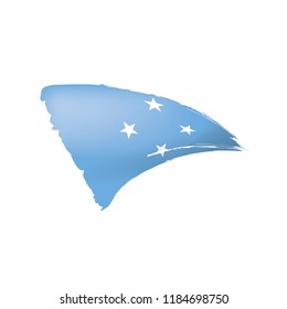 Federated States Micronesia flag, vector illustration on a white background.