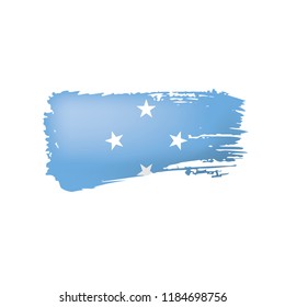 Federated States Micronesia flag, vector illustration on a white background.