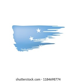 Federated States Micronesia flag, vector illustration on a white background.