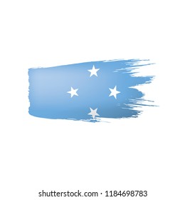 Federated States Micronesia flag, vector illustration on a white background.