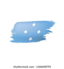 Federated States Micronesia flag, vector illustration on a white background.