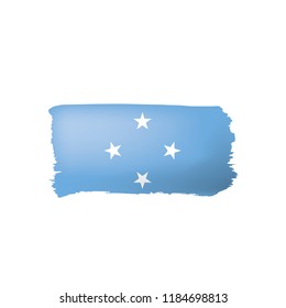 Federated States Micronesia flag, vector illustration on a white background.