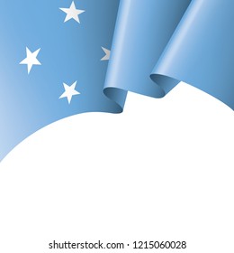 Federated States Micronesia flag, vector illustration on a white background