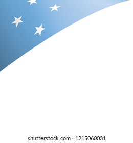 Federated States Micronesia flag, vector illustration on a white background