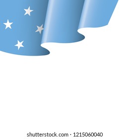 Federated States Micronesia flag, vector illustration on a white background