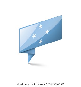 Federated States Micronesia flag, vector illustration on a white background