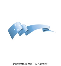 Federated States Micronesia flag, vector illustration on a white background