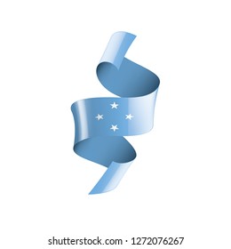 Federated States Micronesia flag, vector illustration on a white background