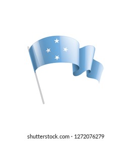 Federated States Micronesia flag, vector illustration on a white background