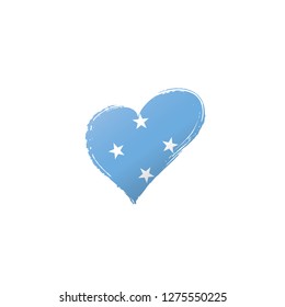 Federated States Micronesia flag, vector illustration on a white background