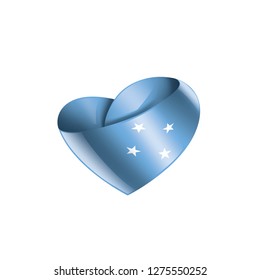 Federated States Micronesia flag, vector illustration on a white background