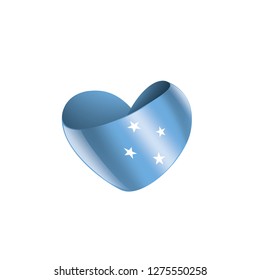 Federated States Micronesia flag, vector illustration on a white background