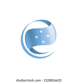 Federated States Micronesia flag, vector illustration on a white background
