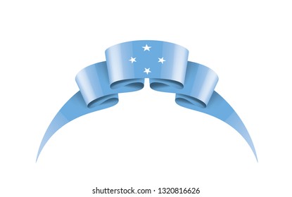 Federated States Micronesia flag, vector illustration on a white background