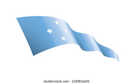 Federated States Micronesia flag, vector illustration on a white background