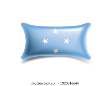 Federated States Micronesia flag, vector illustration on a white background