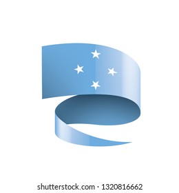 Federated States Micronesia flag, vector illustration on a white background