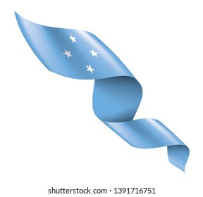 Federated States Micronesia flag, vector illustration on a white background