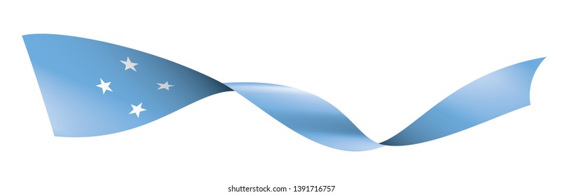Federated States Micronesia flag, vector illustration on a white background