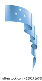 Federated States Micronesia flag, vector illustration on a white background