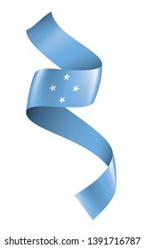Federated States Micronesia flag, vector illustration on a white background