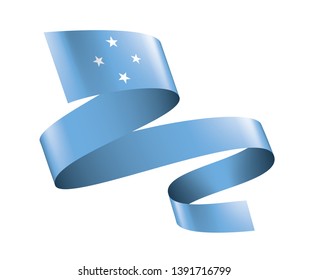 Federated States Micronesia flag, vector illustration on a white background