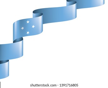 Federated States Micronesia flag, vector illustration on a white background