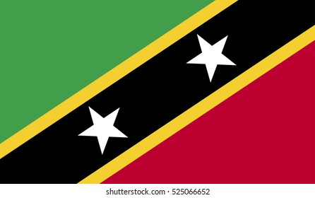 Federation of St. Kitts and Nevis flag.