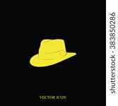 Fedora hat illustration. 