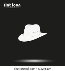 Fedora hat illustration.