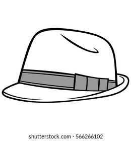 Fedora Hat Stock Vector (Royalty Free) 208100959 | Shutterstock